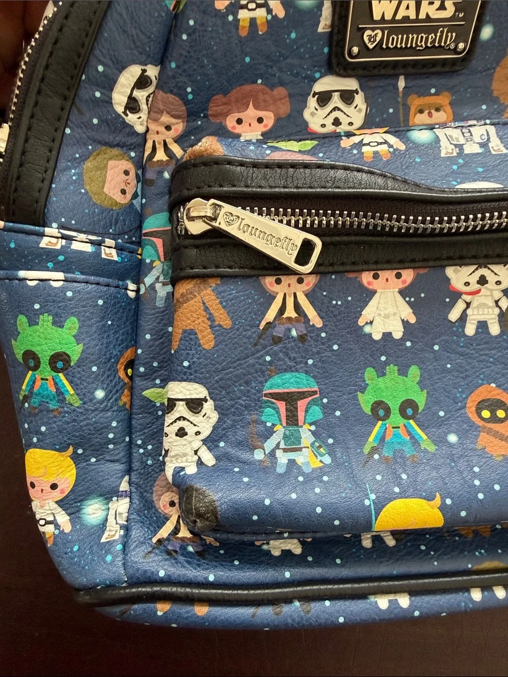 Loungefly Blue Star Wars Character Mini Backpack Disney